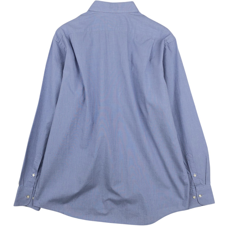 2000s- Lacoste long-sleeved cotton shirt, men's size L (approx.) cotton blue type Vintage Second Hand