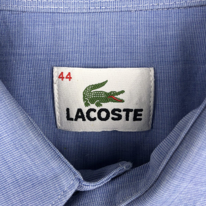2000s- Lacoste long-sleeved cotton shirt, men's size L (approx.) cotton blue type Vintage Second Hand