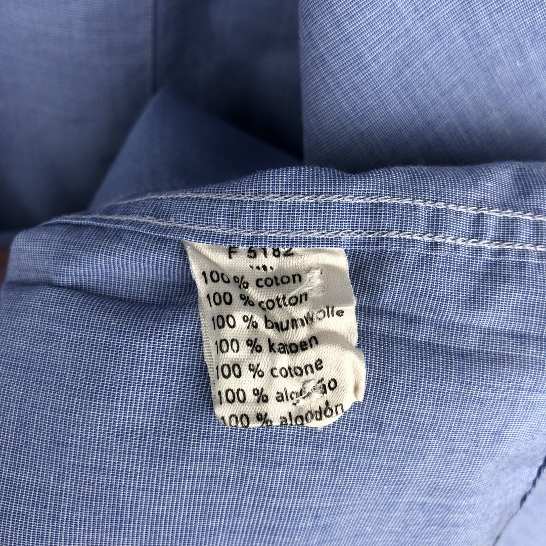 2000s- Lacoste long-sleeved cotton shirt, men's size L (approx.) cotton blue type Vintage Second Hand