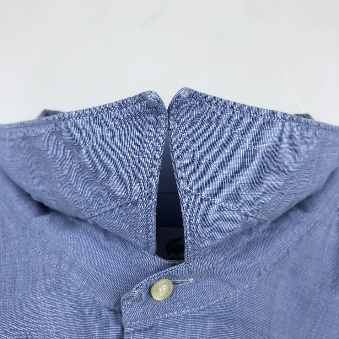 2000s- Lacoste long-sleeved cotton shirt, men's size L (approx.) cotton blue type Vintage Second Hand