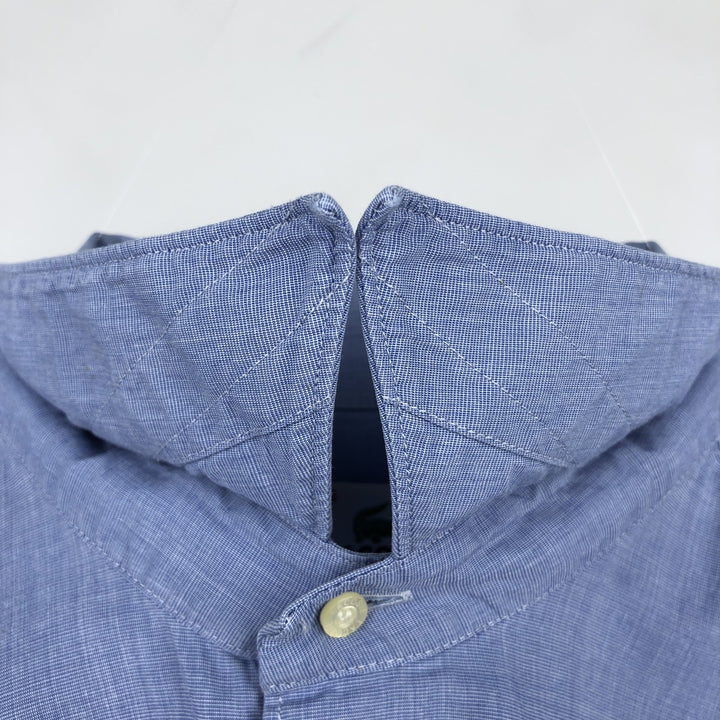 2000s- Lacoste long-sleeved cotton shirt, men's size L (approx.) cotton blue type Vintage Second Hand