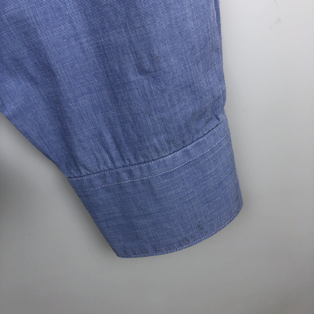 2000s- Lacoste long-sleeved cotton shirt, men's size L (approx.) cotton blue type Vintage Second Hand