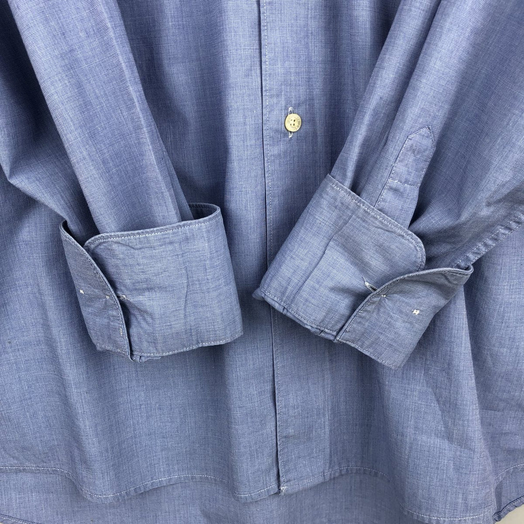 2000s- Lacoste long-sleeved cotton shirt, men's size L (approx.) cotton blue type Vintage Second Hand