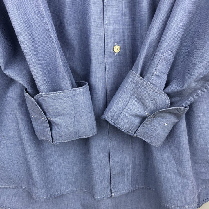 2000s- Lacoste long-sleeved cotton shirt, men's size L (approx.) cotton blue type Vintage Second Hand