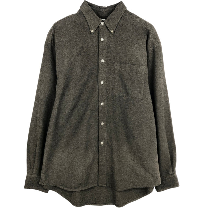 90'S GAP Vintage Long Sleeve Button-Down Shirt, Men's Size L cotton brown type Vintage Second Hand