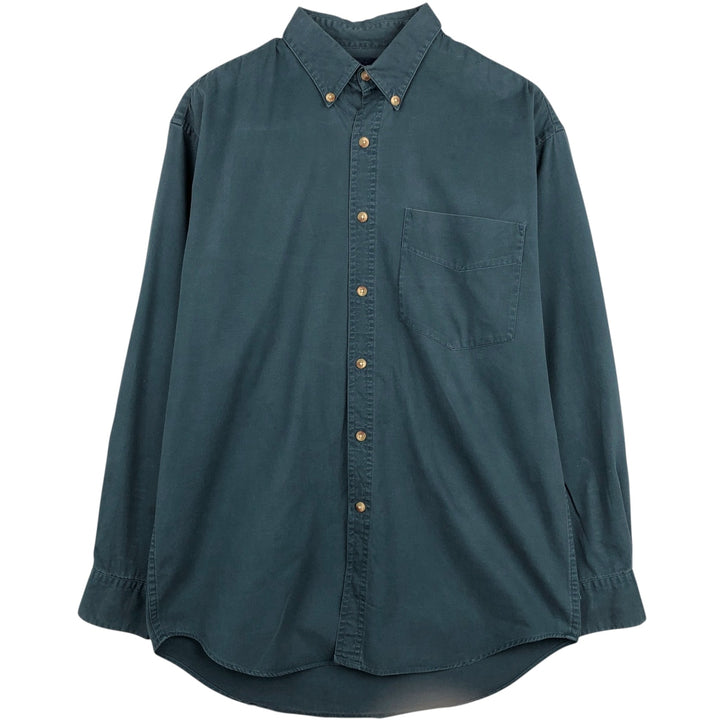 90'S GAP (Old GAP) Long-Sleeve Cotton Shirt, Men's Size S (Equivalent), Vintage cotton green type Vintage Second Hand