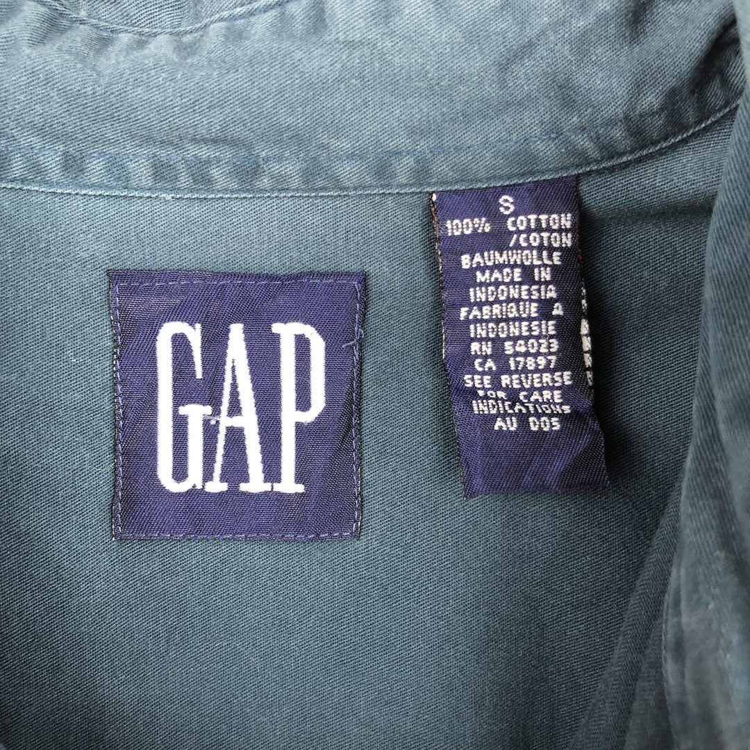 90'S GAP (Old GAP) Long-Sleeve Cotton Shirt, Men's Size S (Equivalent), Vintage cotton green type Vintage Second Hand