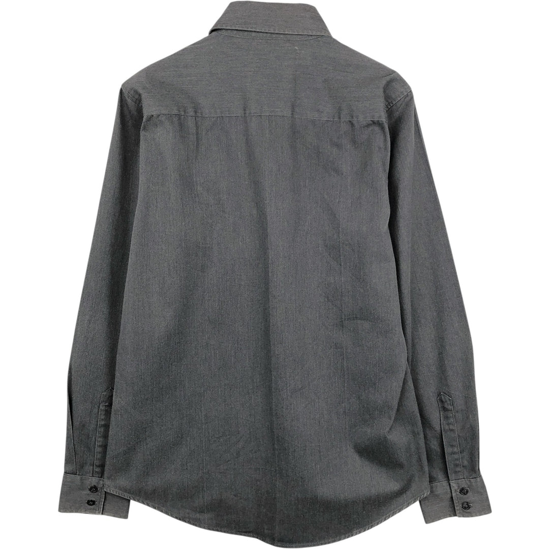 Levi's STA-PREST Long-Sleeve Cotton Shirt, Men's Size L (approx.) cotton black type Vintage Second Hand