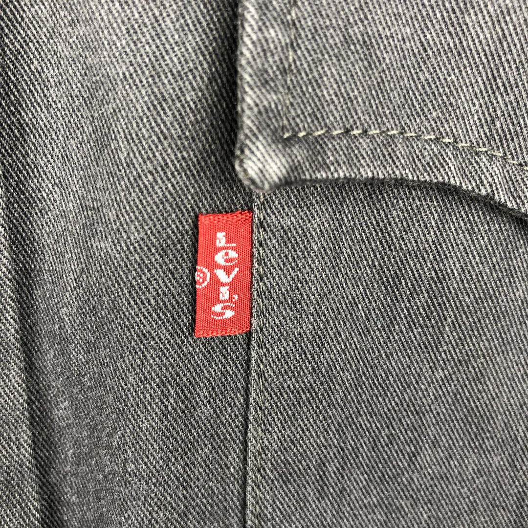 Levi's STA-PREST Long-Sleeve Cotton Shirt, Men's Size L (approx.) cotton black type Vintage Second Hand