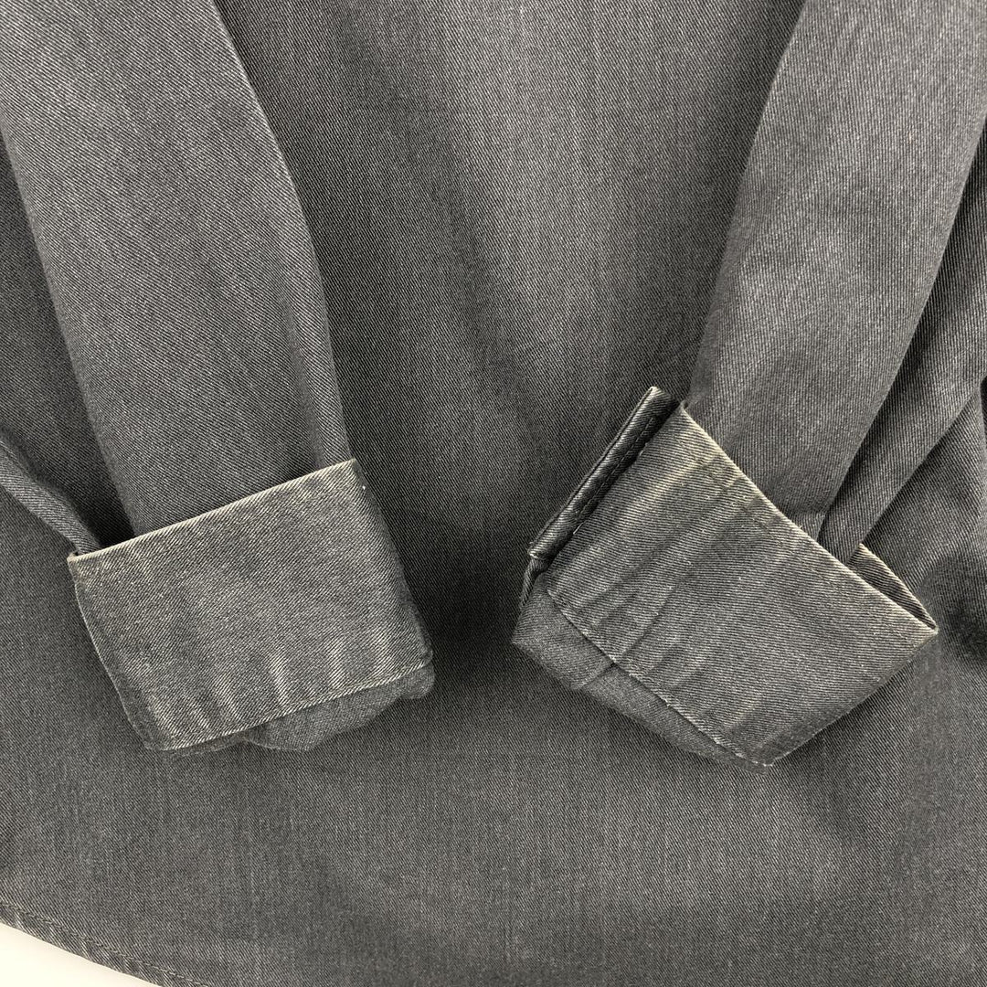 Levi's STA-PREST Long-Sleeve Cotton Shirt, Men's Size L (approx.) cotton black type Vintage Second Hand