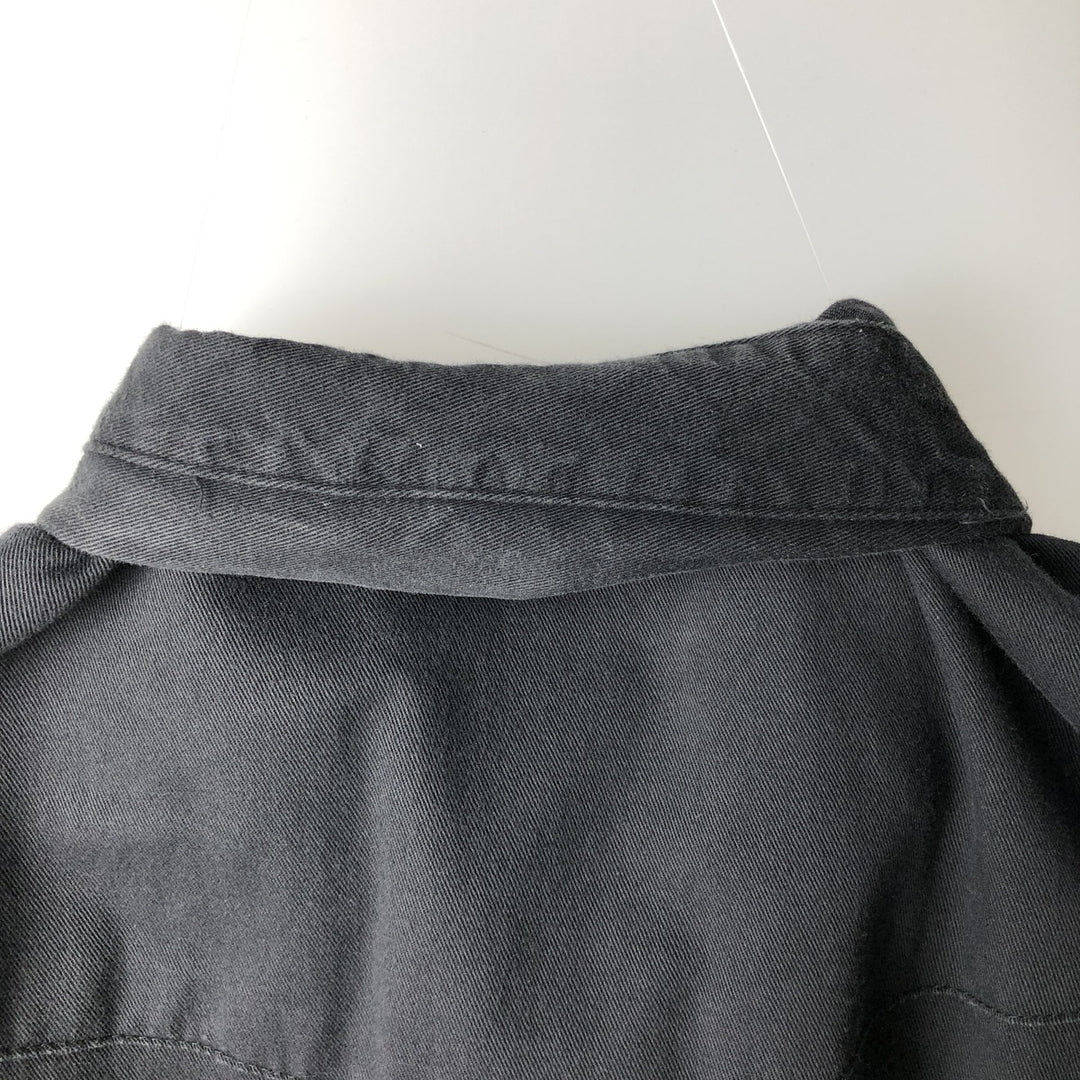 90'S Wrangler Button-Down Long-Sleeve Western Shirt, Men's Size XL (Vintage) unclear black type Vintage Second Hand