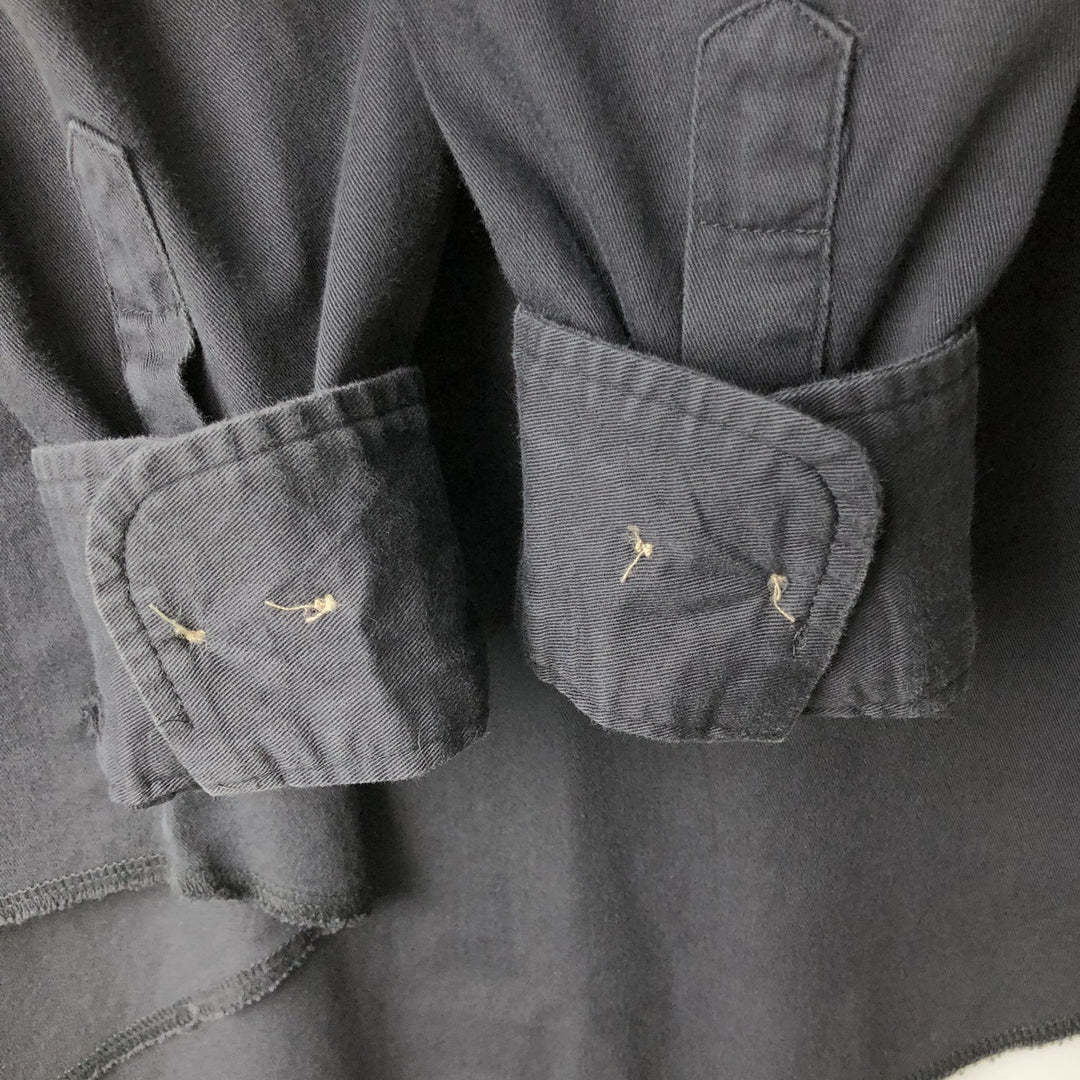 90'S Wrangler Button-Down Long-Sleeve Western Shirt, Men's Size XL (Vintage) unclear black type Vintage Second Hand