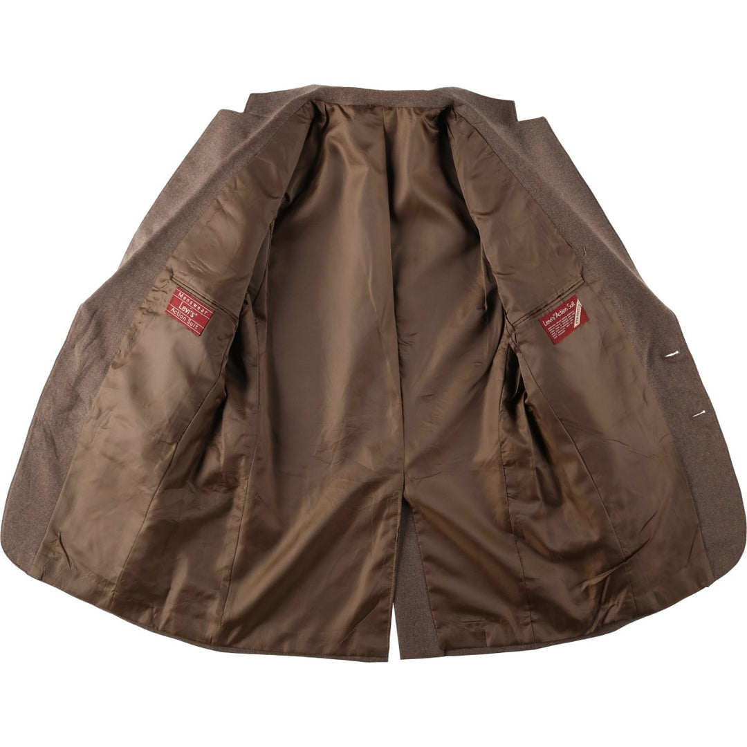 Levi's ACTION SUIT STA-PREST blazer/tailored jacket, size 40R (equivalent to men's M). unclear brown type Vintage Second Hand