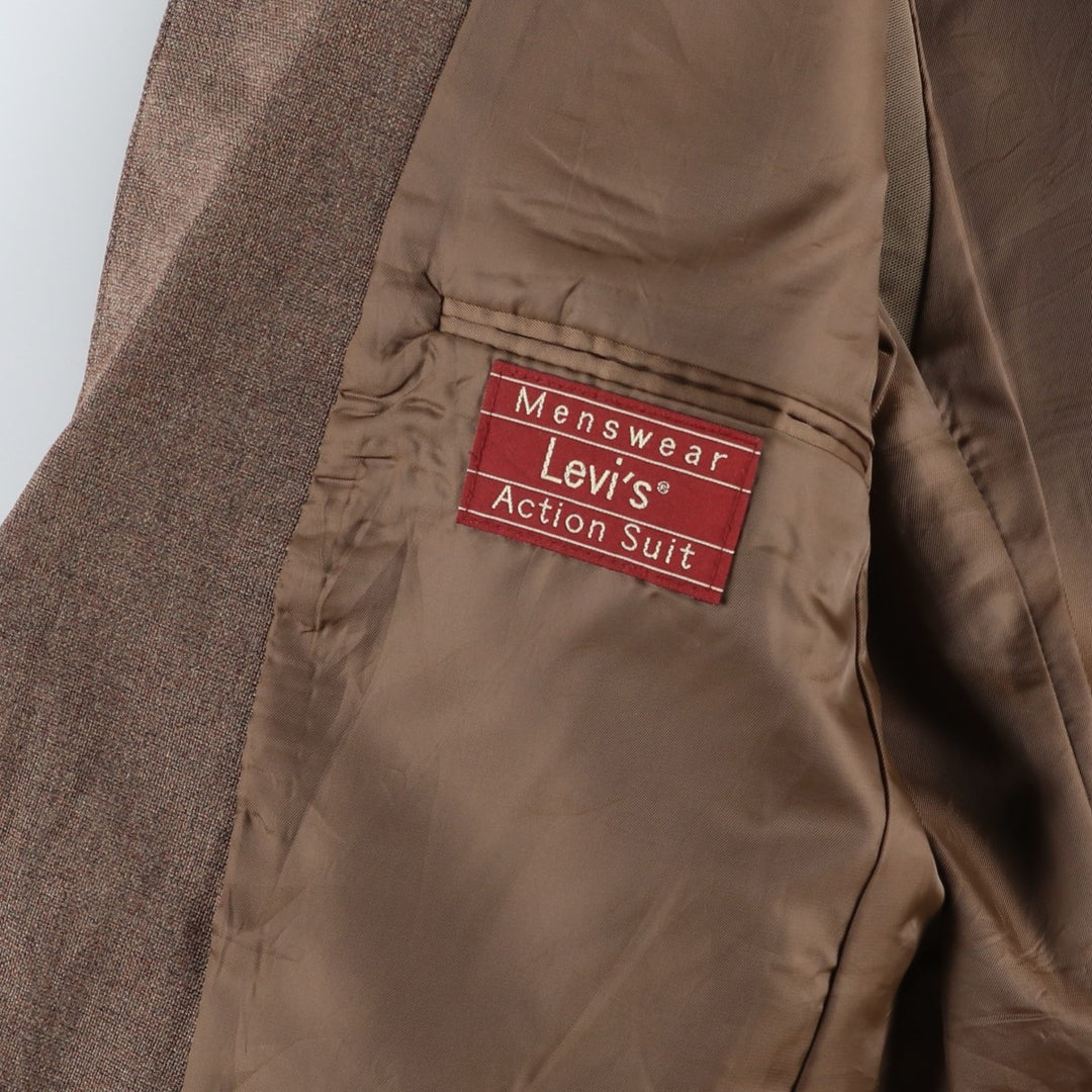 Levi's ACTION SUIT STA-PREST blazer/tailored jacket, size 40R (equivalent to men's M). unclear brown type Vintage Second Hand