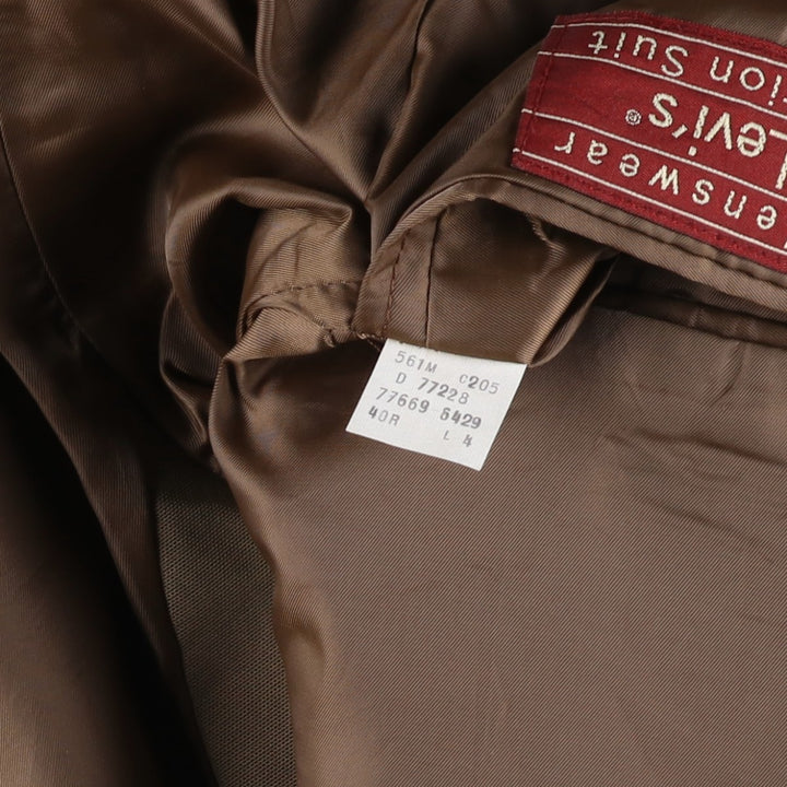Levi's ACTION SUIT STA-PREST blazer/tailored jacket, size 40R (equivalent to men's M). unclear brown type Vintage Second Hand