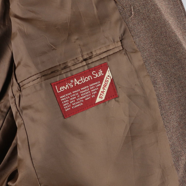 Levi's ACTION SUIT STA-PREST blazer/tailored jacket, size 40R (equivalent to men's M). unclear brown type Vintage Second Hand