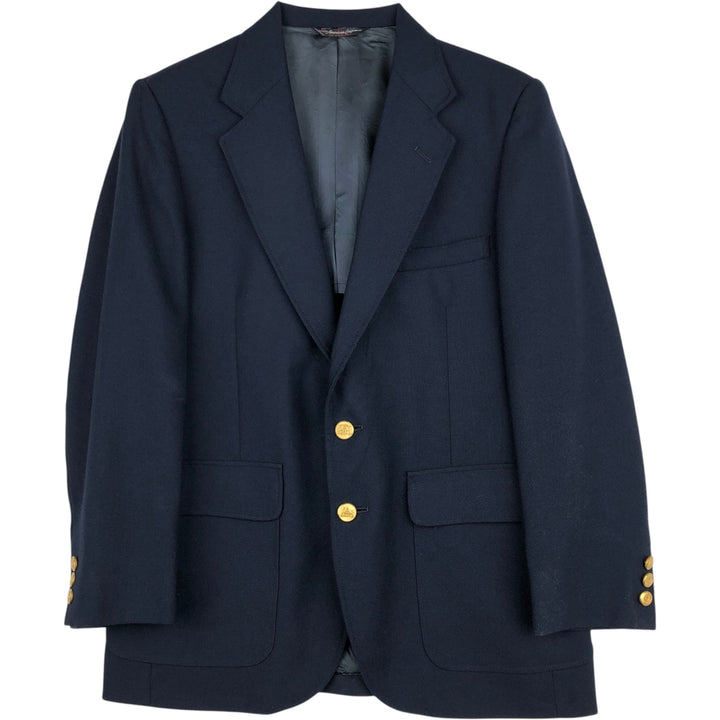 Stafford Navy Blazer Tailored Jacket, Made in USA, Men's Size M (approx.) unclear navy blue type Vintage Second Hand
