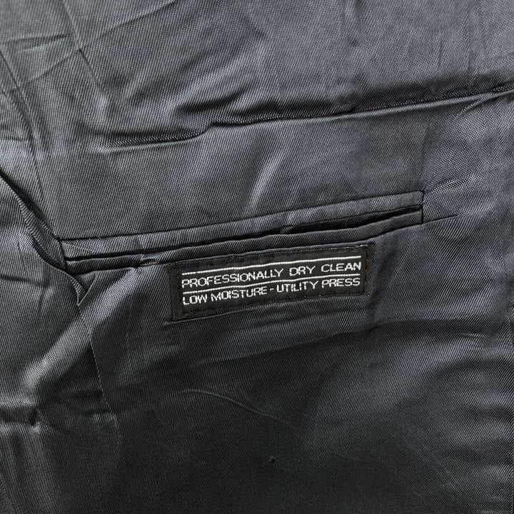 Stafford Navy Blazer Tailored Jacket, Made in USA, Men's Size M (approx.) unclear navy blue type Vintage Second Hand