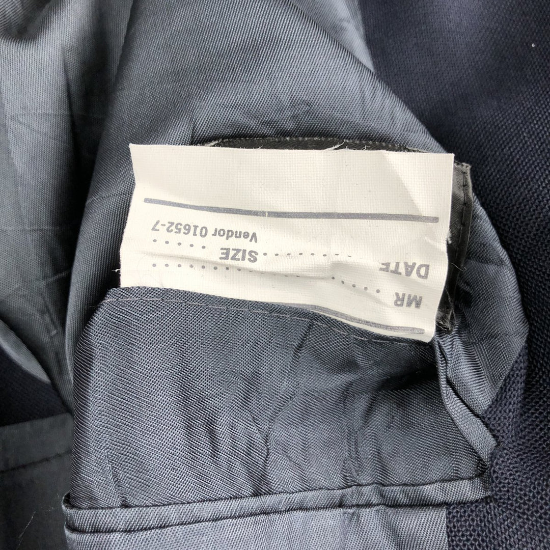 Stafford Navy Blazer Tailored Jacket, Made in USA, Men's Size M (approx.) unclear navy blue type Vintage Second Hand