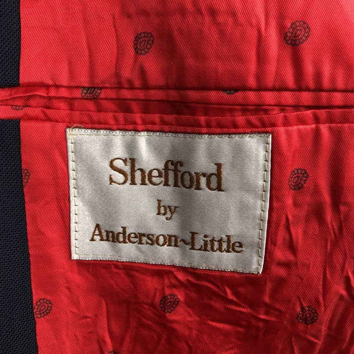 Anderson Little Shefford Navy Blazer Tailored Jacket, Made in USA, Men's XL Equivalent unclear navy blue type Vintage Second Hand