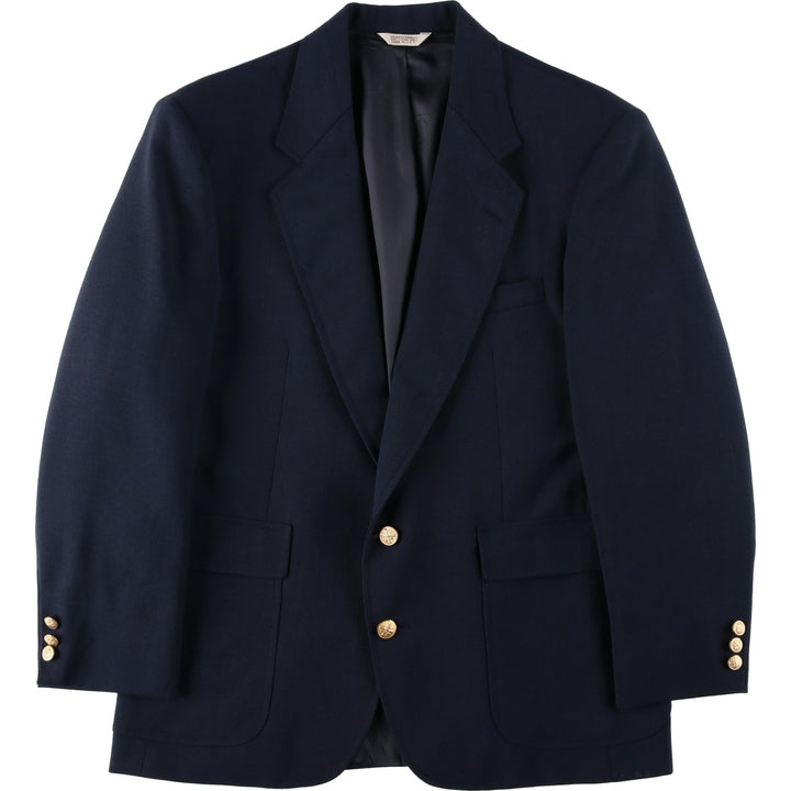 OAKMONT Navy Blazer Tailored Jacket, Made in USA, Men's Size L (approx.) unclear navy blue type Vintage Second Hand