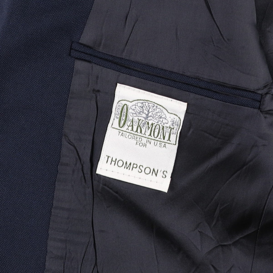 OAKMONT Navy Blazer Tailored Jacket, Made in USA, Men's Size L (approx.) unclear navy blue type Vintage Second Hand