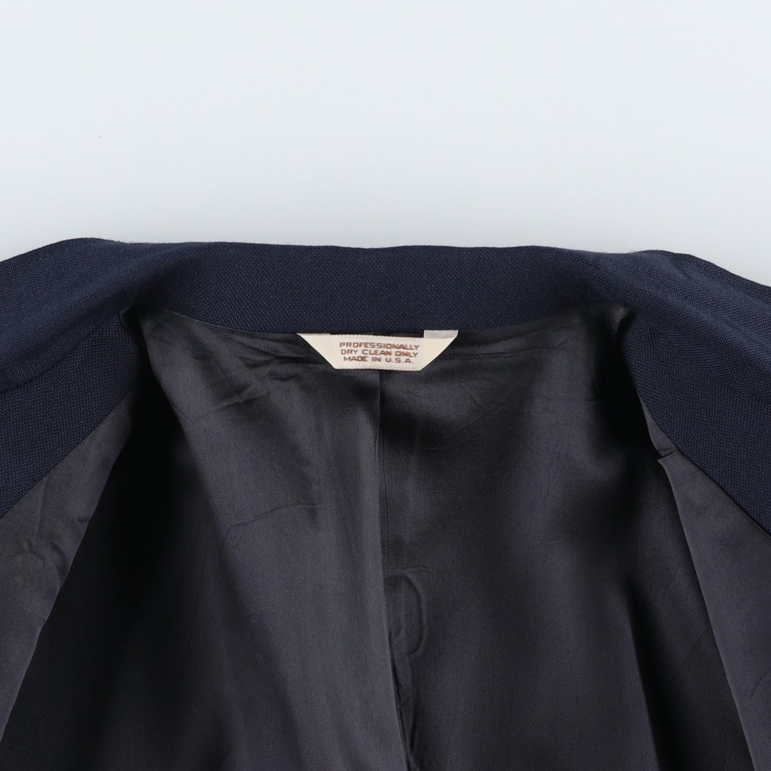 OAKMONT Navy Blazer Tailored Jacket, Made in USA, Men's Size L (approx.) unclear navy blue type Vintage Second Hand