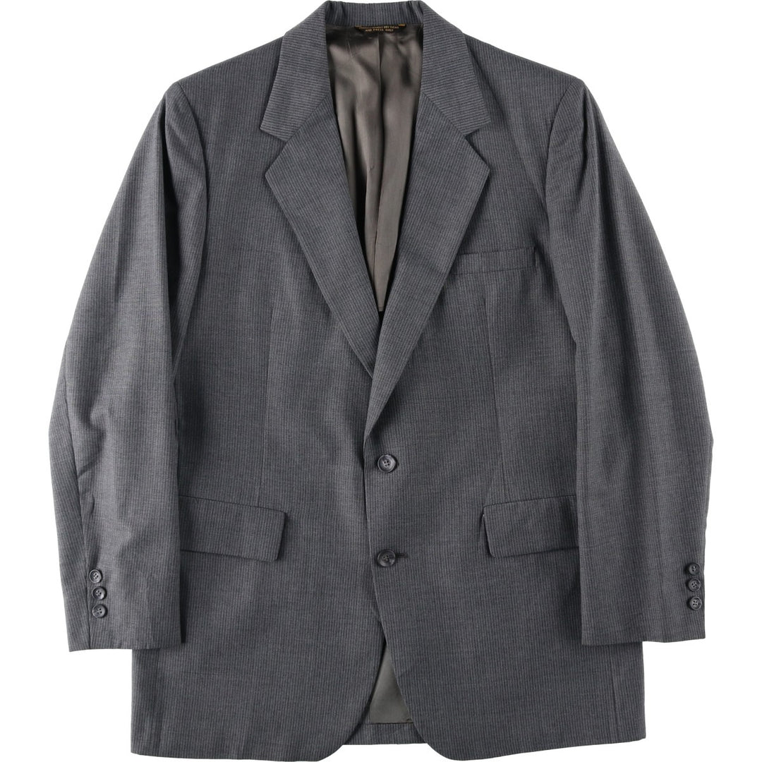 Palm Beach John Weitz Stripe Pattern Tailored Jacket, Made in USA, Men's Size M (approx.) unclear gray type Vintage Second Hand