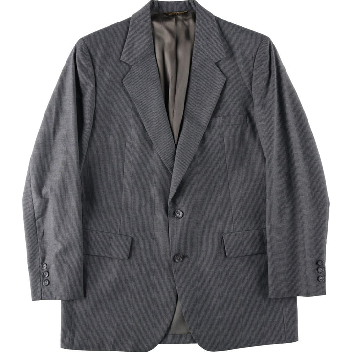 Palm Beach John Weitz Stripe Pattern Tailored Jacket, Made in USA, Men's Size M (approx.) unclear gray type Vintage Second Hand