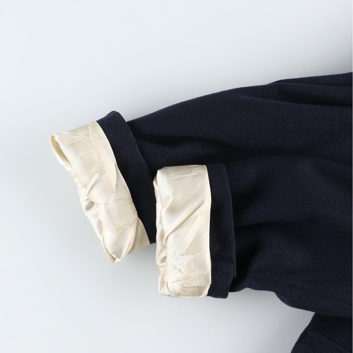 John Alexander Navy Blazer Tailored Jacket, Made in USA, Men's Size L (approx.) wool navy blue type Vintage Second Hand