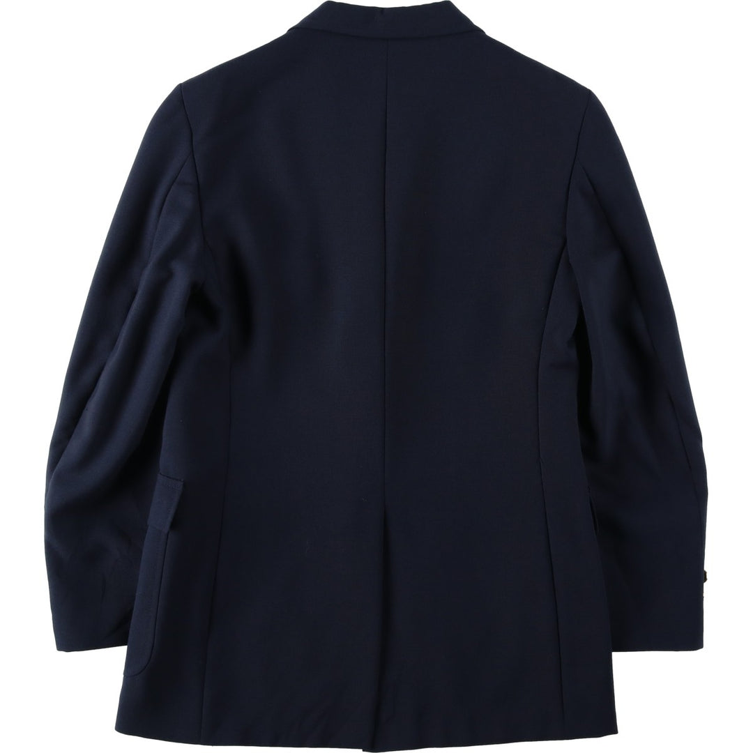London Dock Navy Blazer Tailored Jacket, Made in USA, Women's Size M (approx.) unclear navy blue type Vintage Second Hand