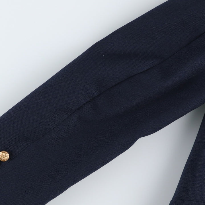 London Dock Navy Blazer Tailored Jacket, Made in USA, Women's Size M (approx.) unclear navy blue type Vintage Second Hand