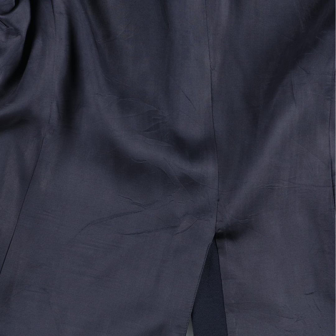 London Dock Navy Blazer Tailored Jacket, Made in USA, Women's Size M (approx.) unclear navy blue type Vintage Second Hand