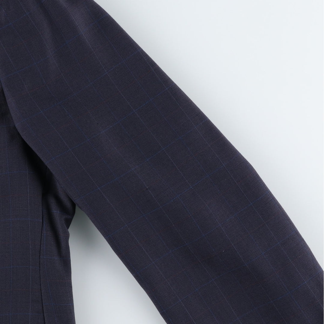 Ralph Lauren CHAPS Check Pattern Tailored Jacket, Men's Size L (approx.) unclear navy blue type Vintage Second Hand