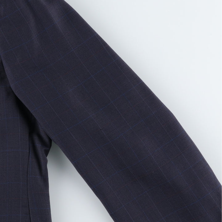 Ralph Lauren CHAPS Check Pattern Tailored Jacket, Men's Size L (approx.) unclear navy blue type Vintage Second Hand