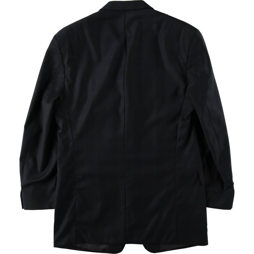 90s-00'S Calvin Klein Check Pattern Wool Tailored Jacket, Made in Canada, Men's Size M (approx.) wool black type Vintage Second Hand