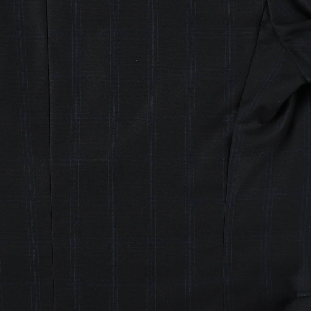 90s-00'S Calvin Klein Check Pattern Wool Tailored Jacket, Made in Canada, Men's Size M (approx.) wool black type Vintage Second Hand