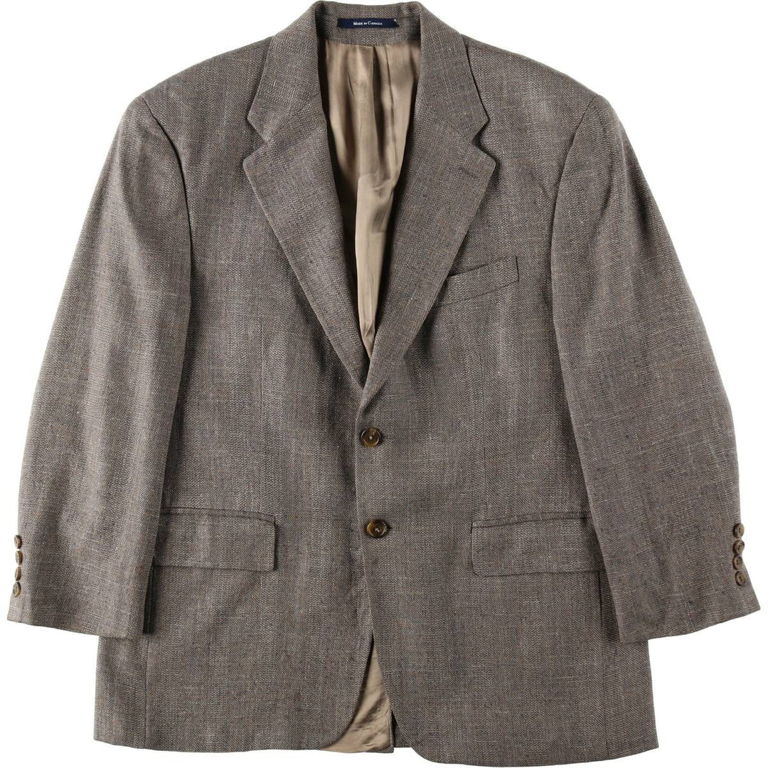 1990'S Ralph Lauren CHAPS herringbone tailored jacket, made in Canada, men's size L equivalent. unclear Beige type Vintage Second Hand