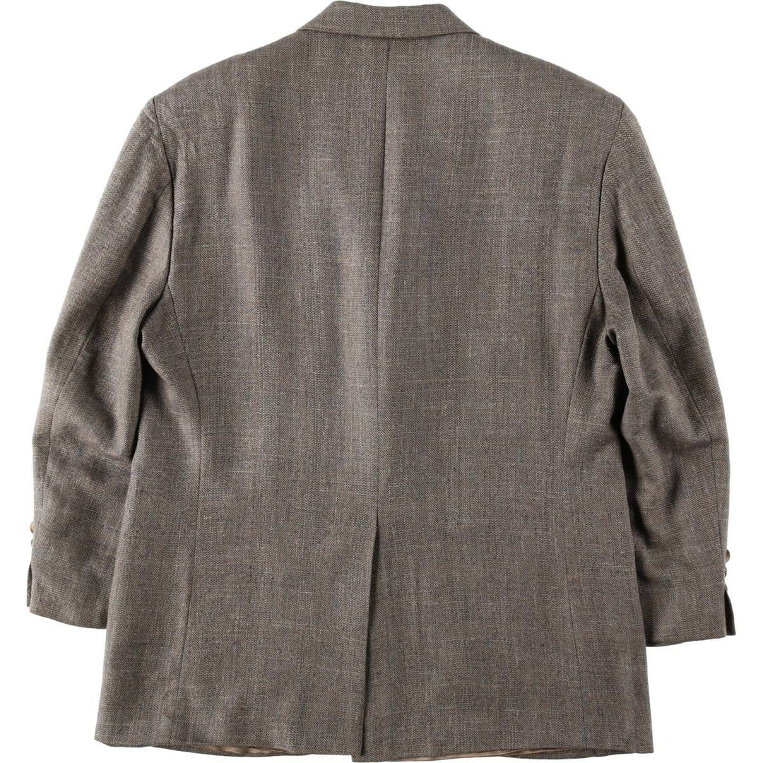 1990'S Ralph Lauren CHAPS herringbone tailored jacket, made in Canada, men's size L equivalent. unclear Beige type Vintage Second Hand