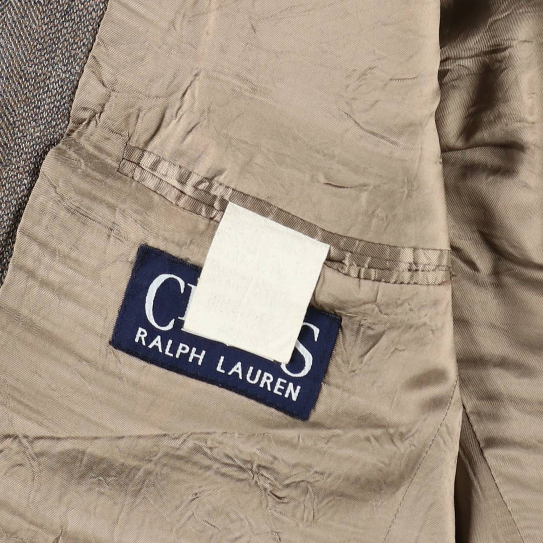 1990'S Ralph Lauren CHAPS herringbone tailored jacket, made in Canada, men's size L equivalent. unclear Beige type Vintage Second Hand