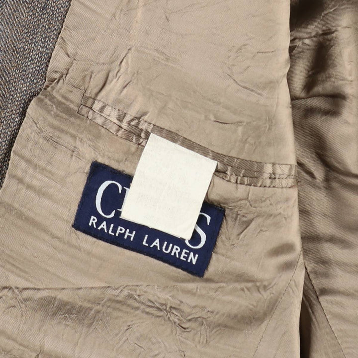 1990'S Ralph Lauren CHAPS herringbone tailored jacket, made in Canada, men's size L equivalent. unclear Beige type Vintage Second Hand