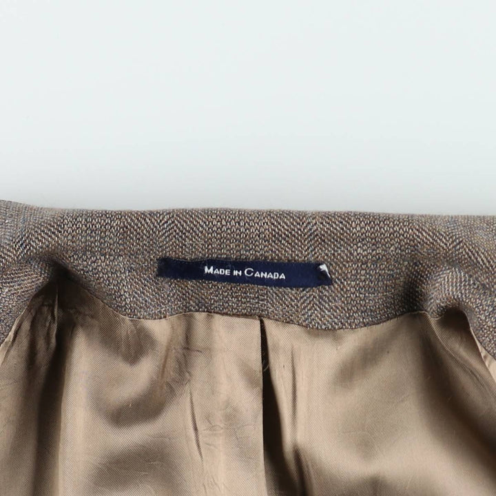 1990'S Ralph Lauren CHAPS herringbone tailored jacket, made in Canada, men's size L equivalent. unclear Beige type Vintage Second Hand