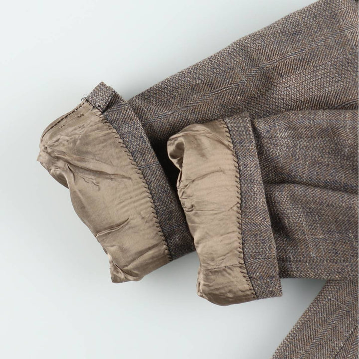 1990'S Ralph Lauren CHAPS herringbone tailored jacket, made in Canada, men's size L equivalent. unclear Beige type Vintage Second Hand