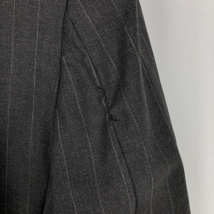Nordstrom CLASSIC COLLECTION Stripe Pattern Tailored Jacket, Made in USA, Men's Size L (approx.) unclear gray type Vintage Second Hand