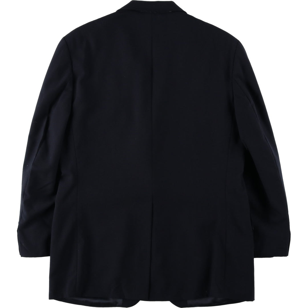 1990'S Ralph Lauren CHAPS wool tailored jacket, made in Canada, men's size M equivalent. wool navy blue type Vintage Second Hand