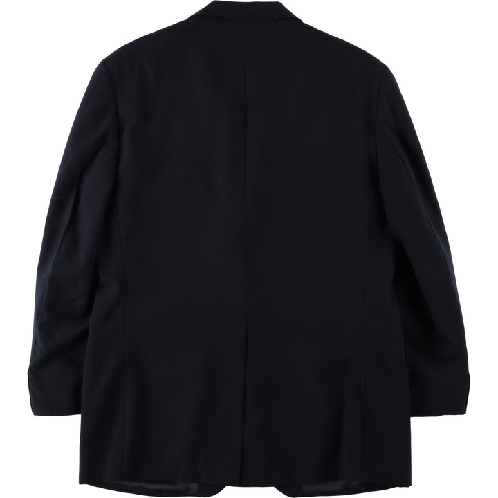 1990'S Ralph Lauren CHAPS wool tailored jacket, made in Canada, men's size M equivalent. wool navy blue type Vintage Second Hand