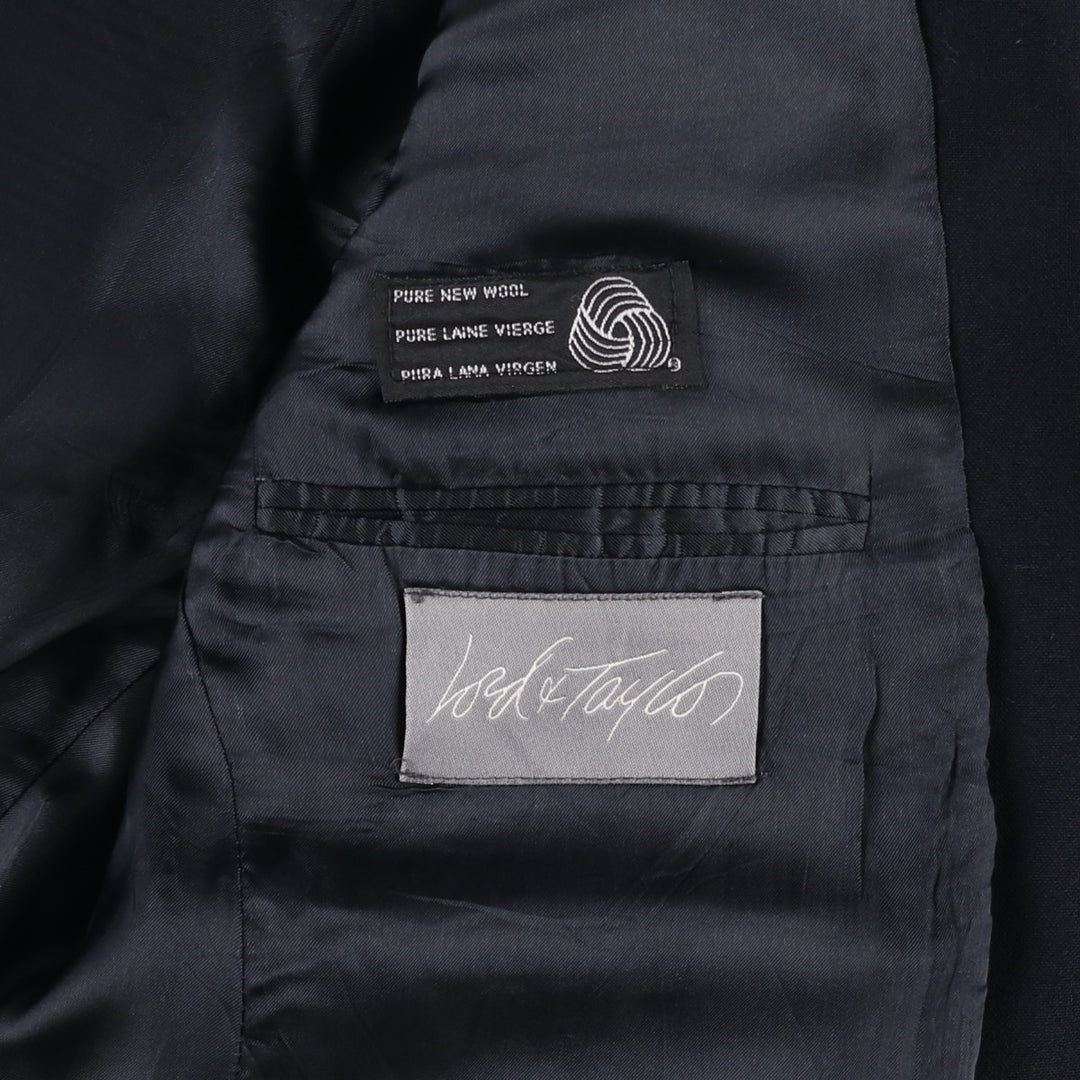 1990'S Ralph Lauren CHAPS wool tailored jacket, made in Canada, men's size M equivalent. wool navy blue type Vintage Second Hand