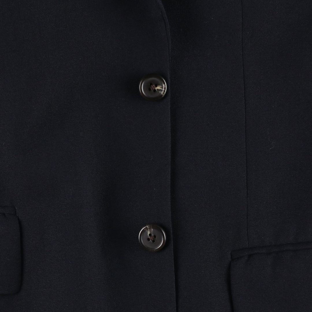1990'S Ralph Lauren CHAPS wool tailored jacket, made in Canada, men's size M equivalent. wool navy blue type Vintage Second Hand