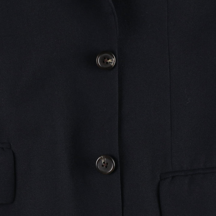 1990'S Ralph Lauren CHAPS wool tailored jacket, made in Canada, men's size M equivalent. wool navy blue type Vintage Second Hand