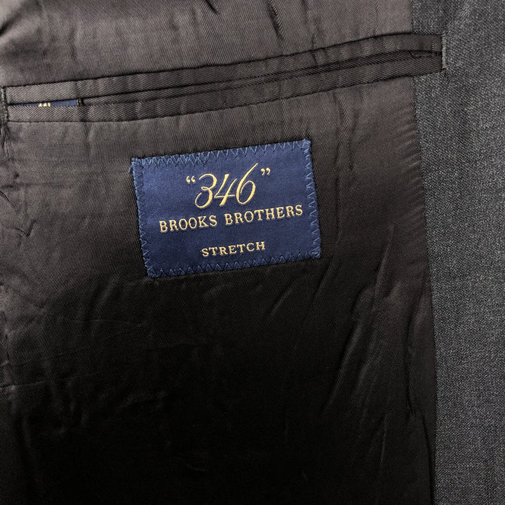 Brooks Brothers 346 Wool Tailored Jacket, Men's Size XL (approx.) wool gray type Vintage Second Hand